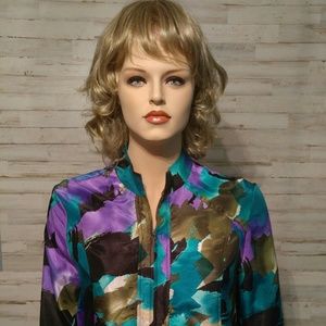 Jacket Women's N Touch Multi Colored Lightweight 1